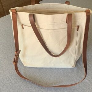 Madewell canvas tote NWT